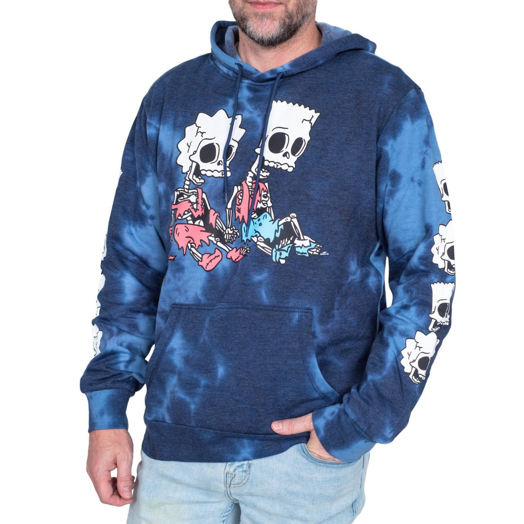 The Simpsons Bart and Lisa Skeleton Hex and the City Pull Over Hoodie
