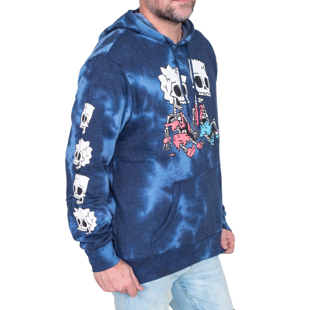 The Simpsons Bart and Lisa Skeleton Hex and the City Pull Over Hoodie