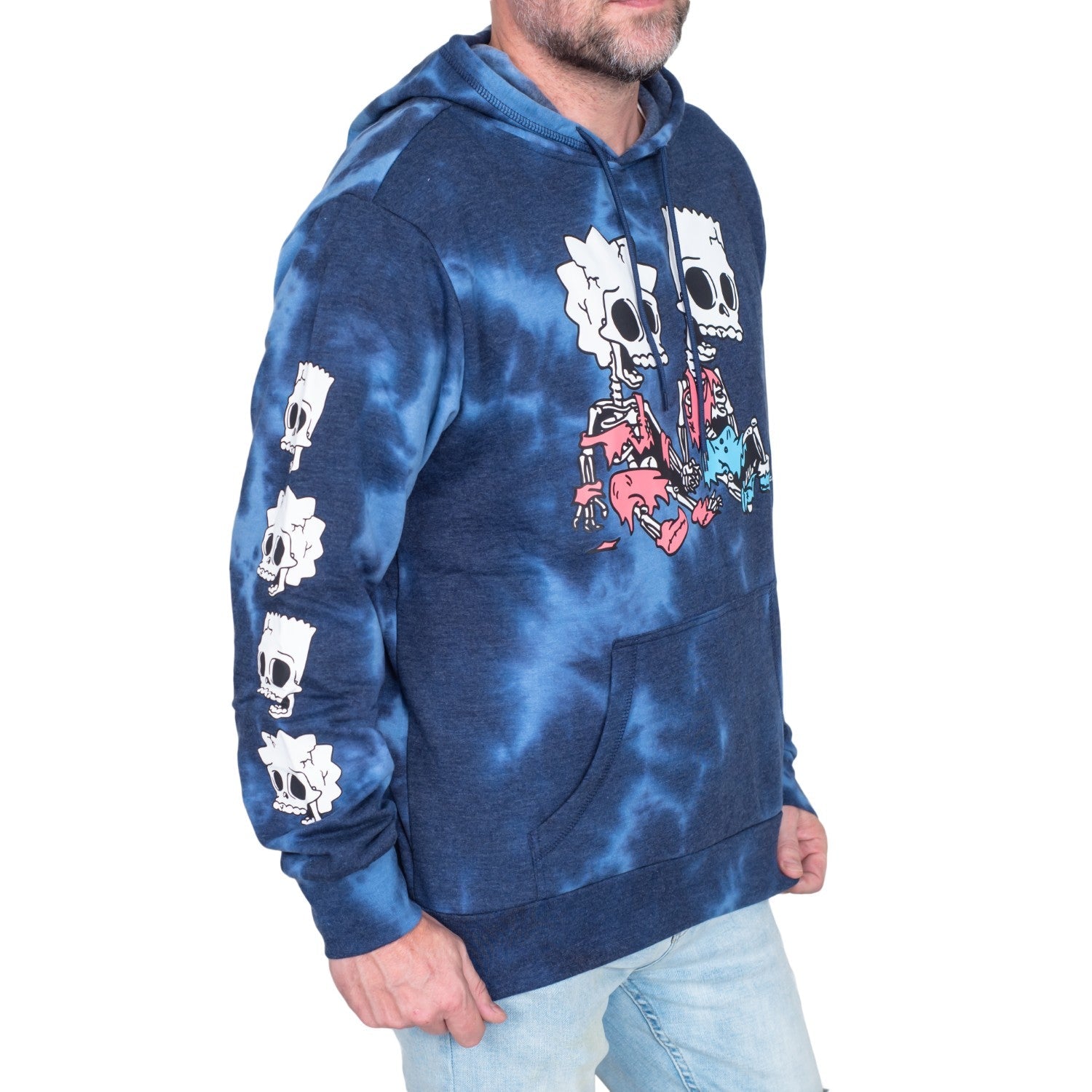 The Simpsons Bart and Lisa Skeleton Hex and the City Pull Over Hoodie