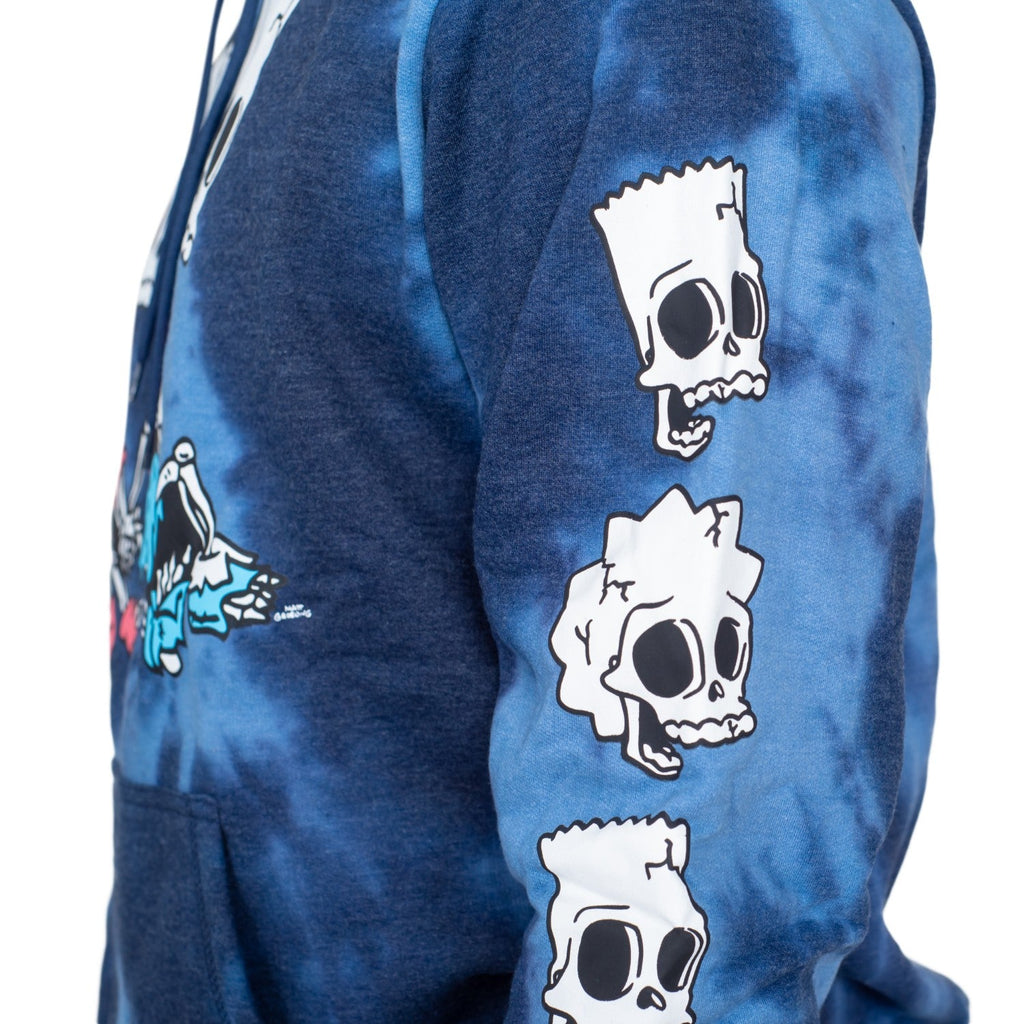 The Simpsons Bart and Lisa Skeleton Hex and the City Pull Over Hoodie
