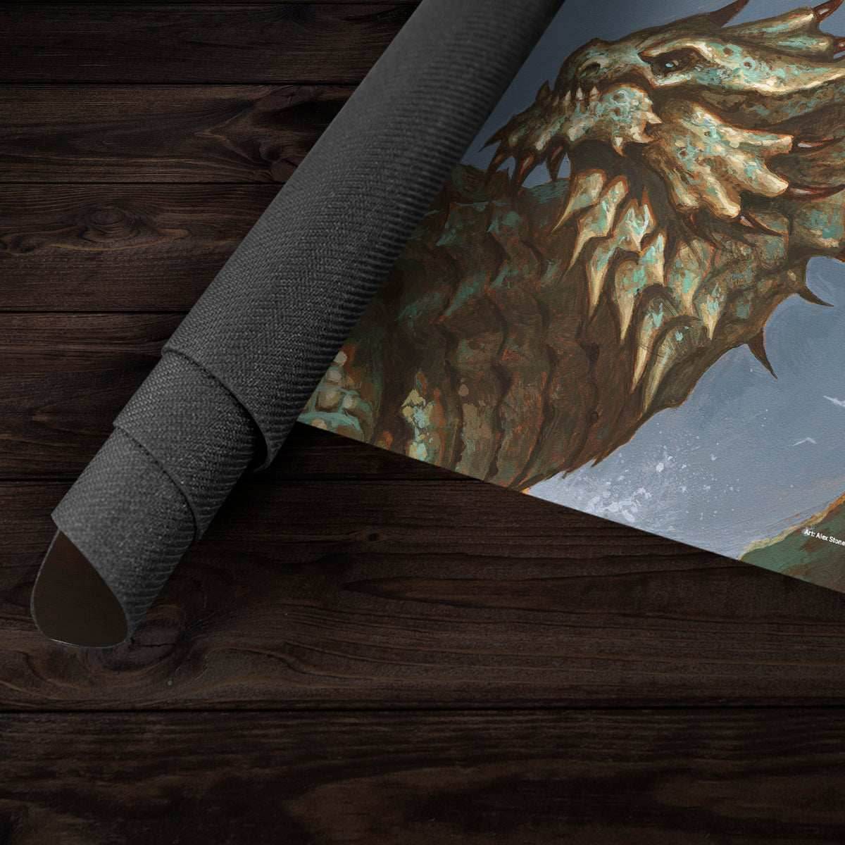 Ancient Bronze Dragon Playmat - Standard Playmat / Plain