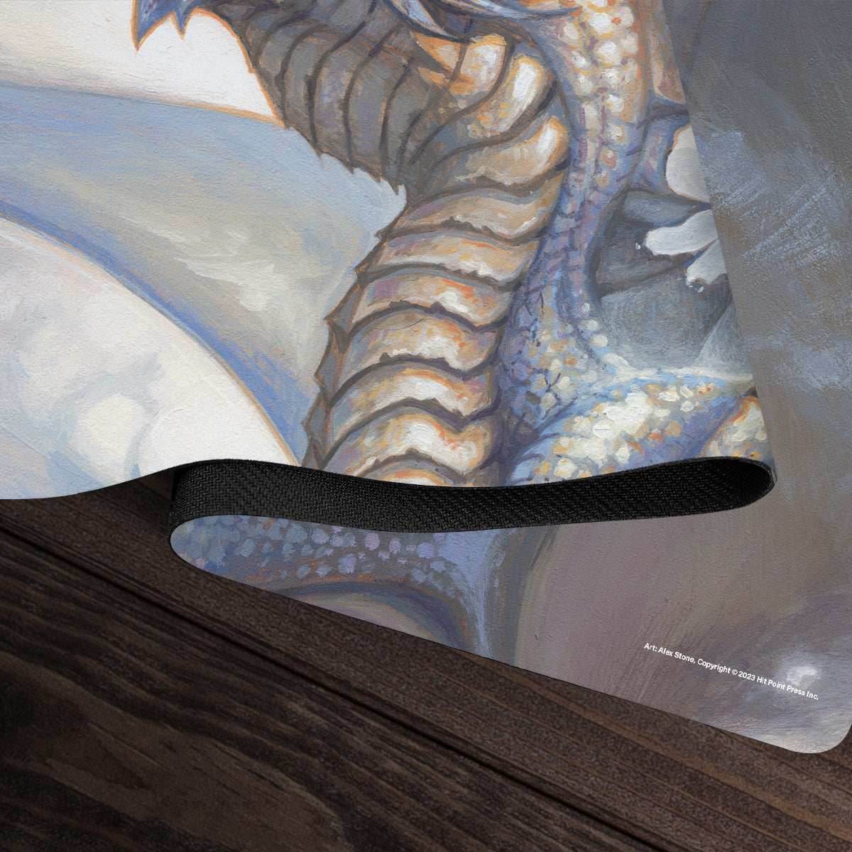 Ancient Silver Dragon Playmat - Standard Playmat / Plain