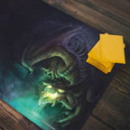 Adult Black Dragon Playmat - Standard Playmat / Plain