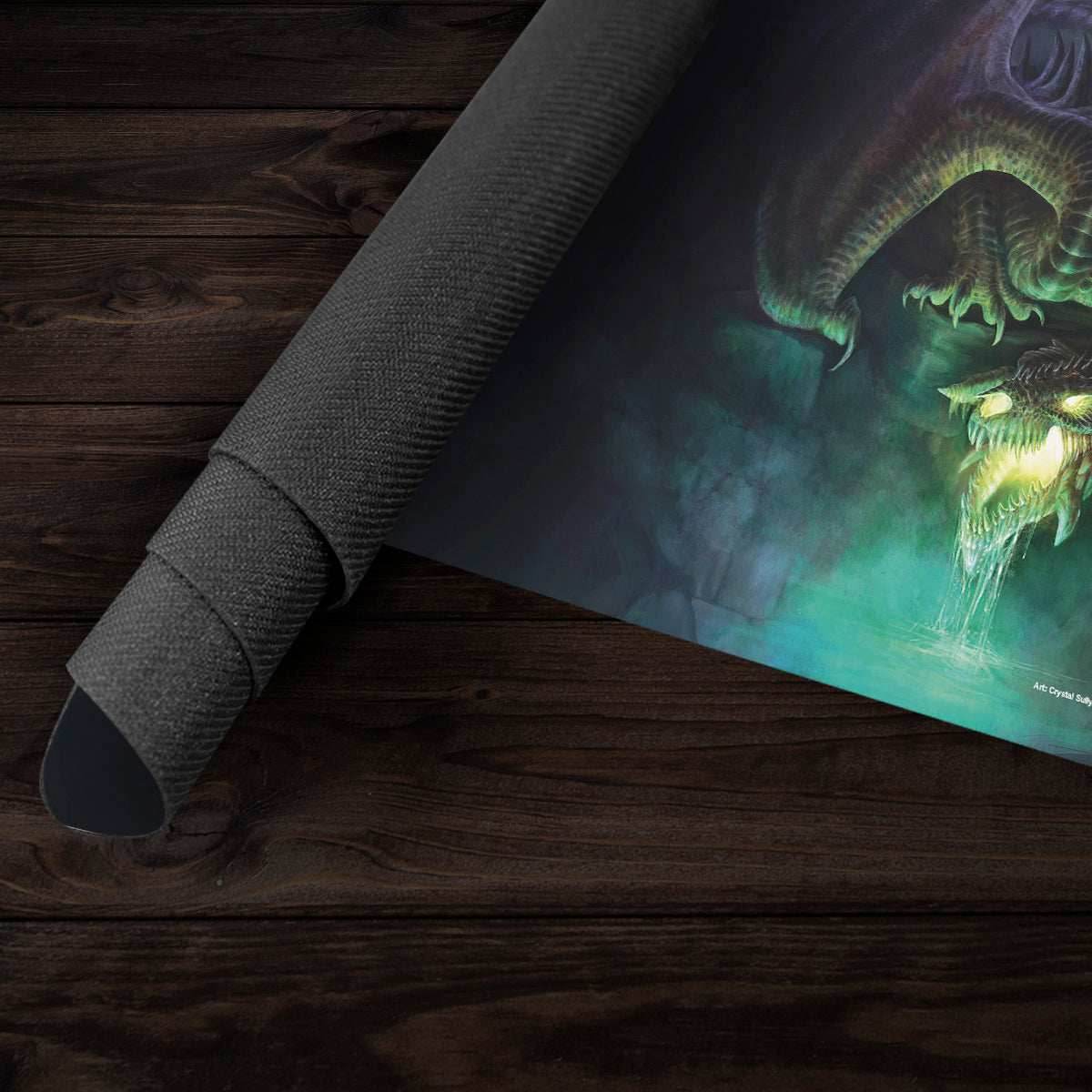 Adult Black Dragon Playmat - Standard Playmat / Plain