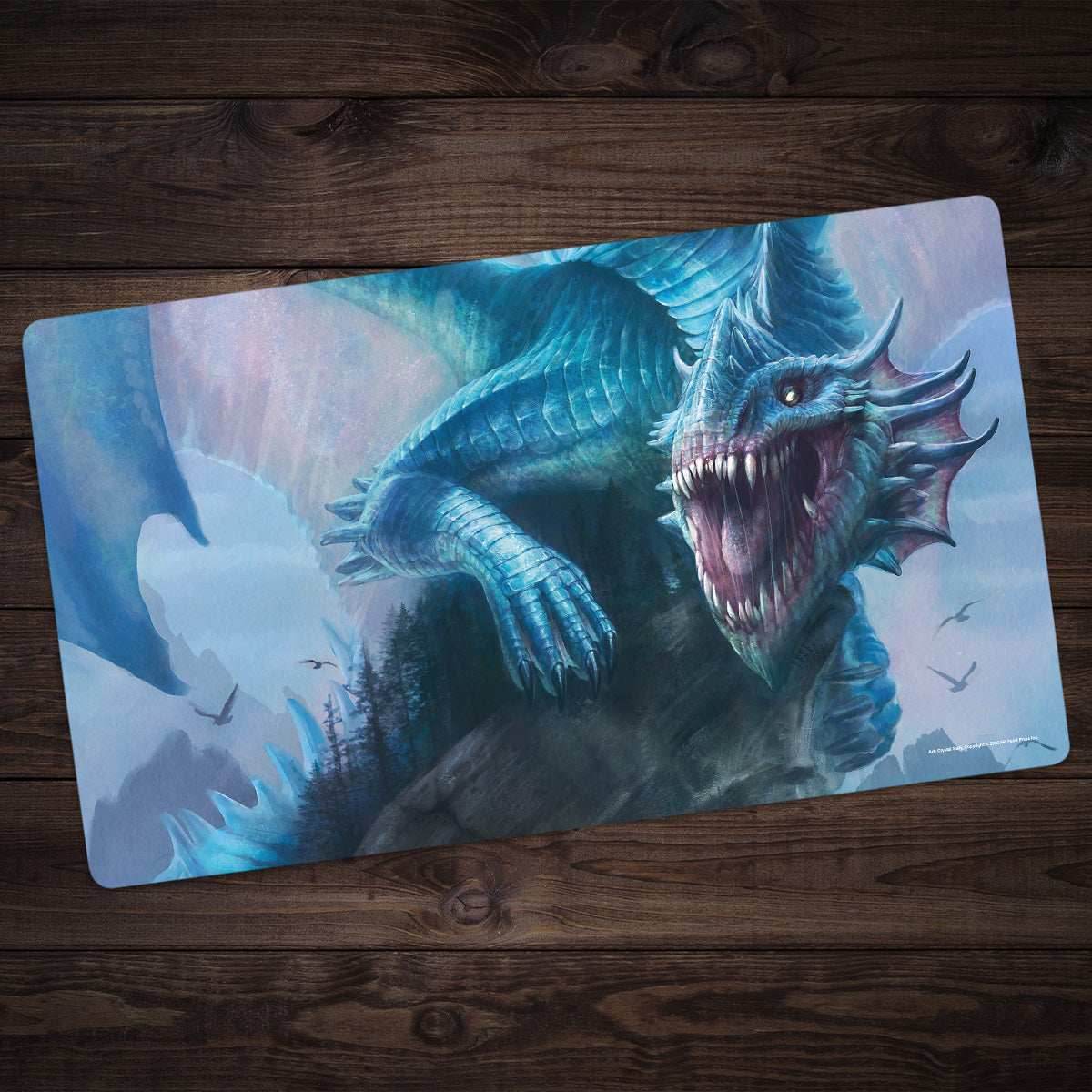 Adult Blue Dragon Playmat - Standard Playmat / Plain