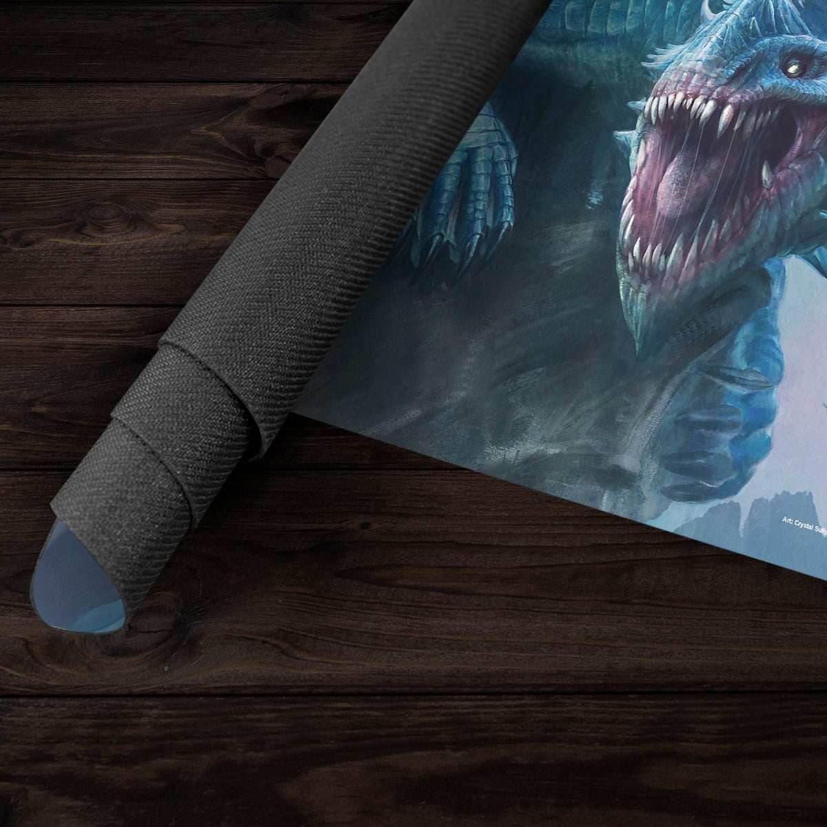 Adult Blue Dragon Playmat - Standard Playmat / Plain