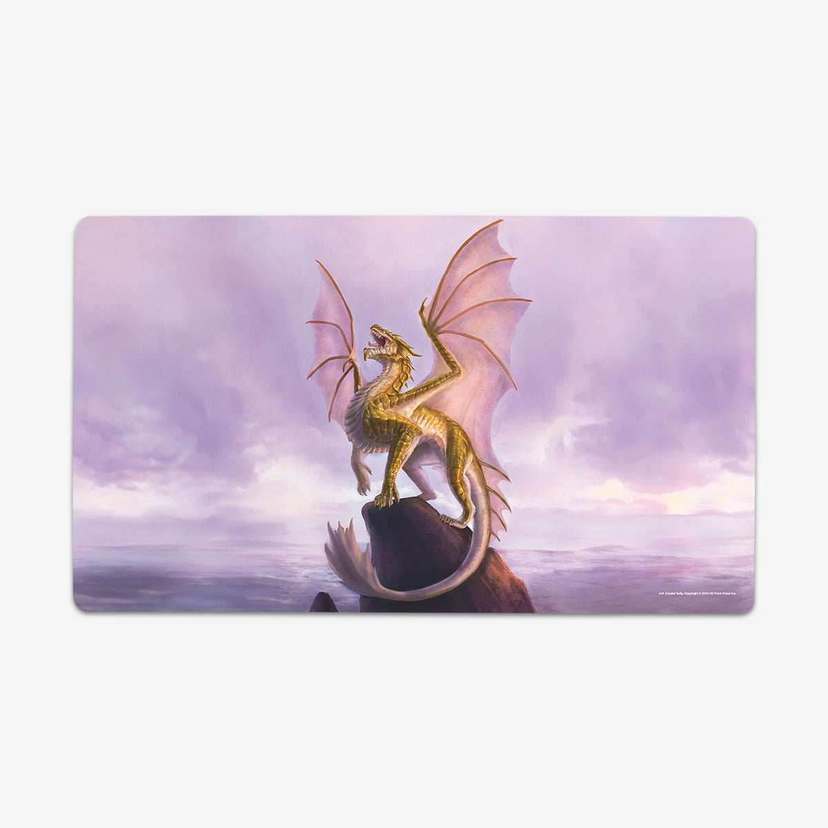 Adult Brass Dragon Playmat - Standard Playmat / Plain