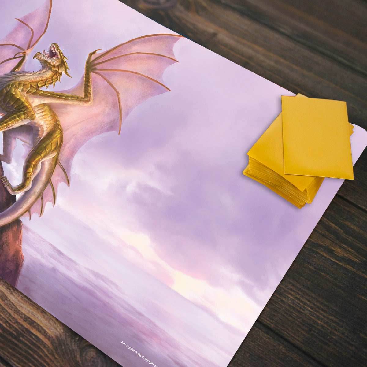 Adult Brass Dragon Playmat - Standard Playmat / Plain