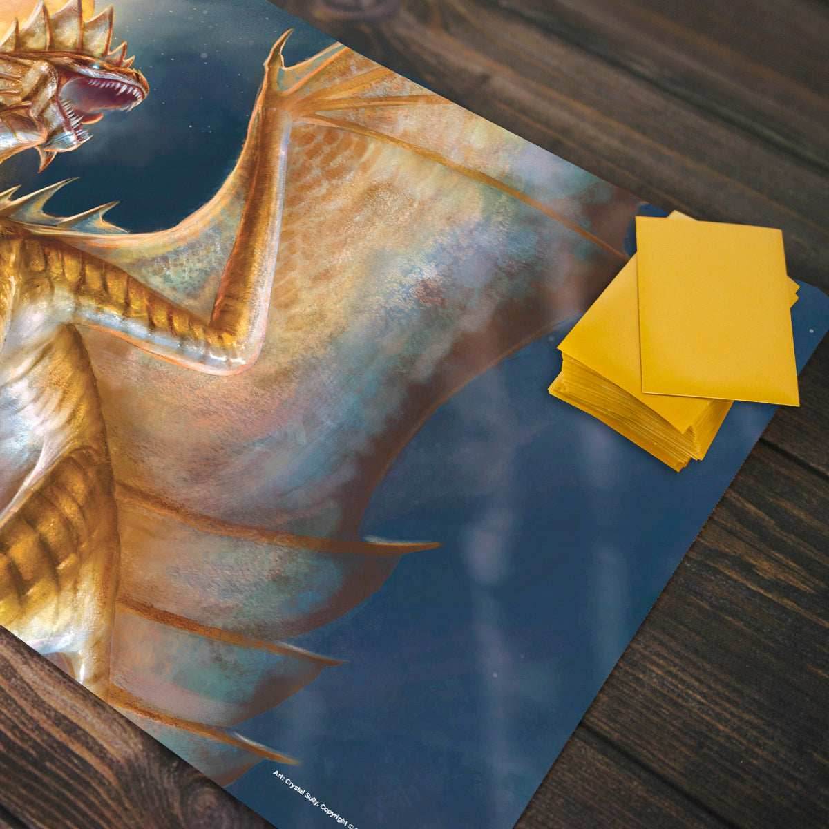 Adult Bronze Dragon Playmat - Standard Playmat / Plain
