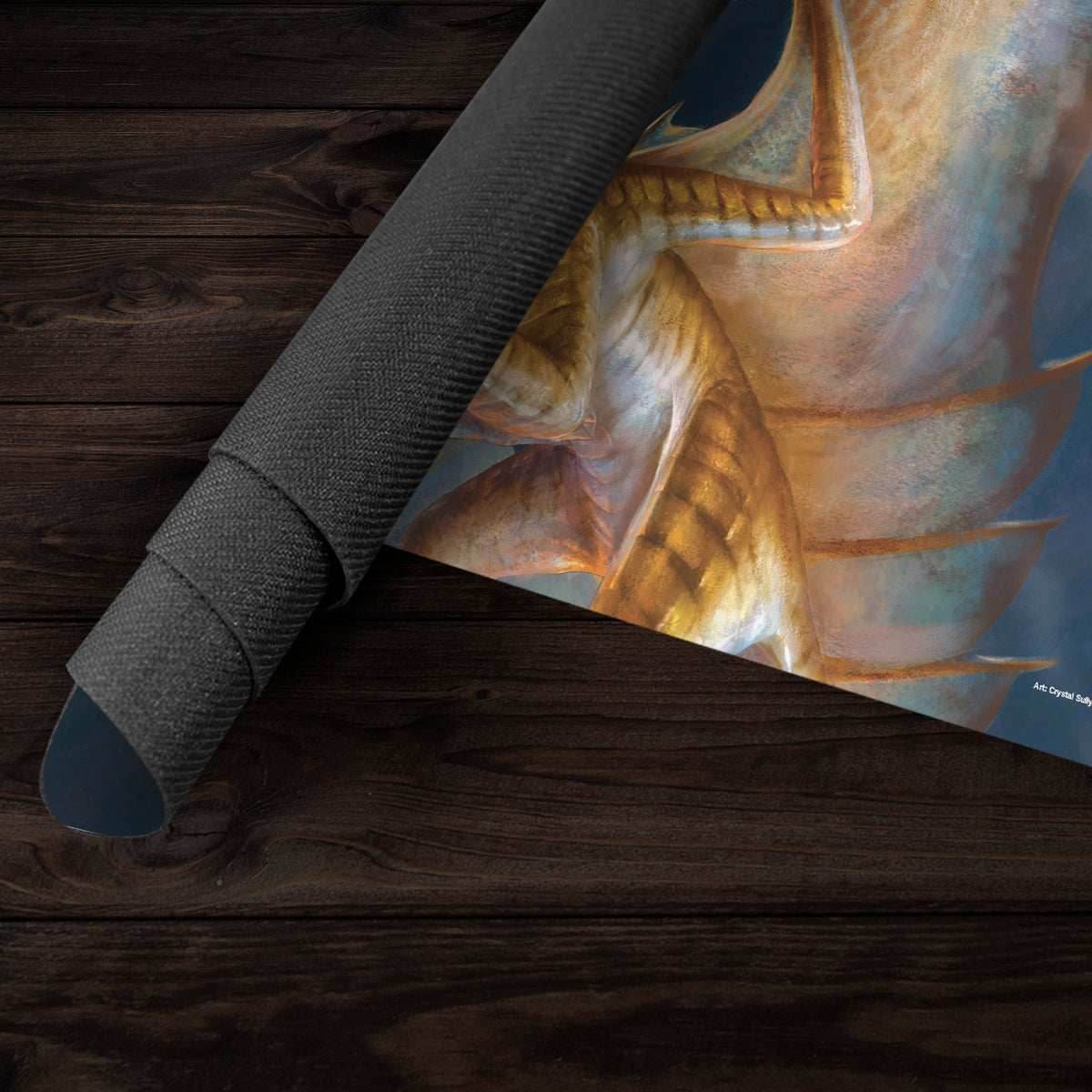 Adult Bronze Dragon Playmat - Standard Playmat / Plain