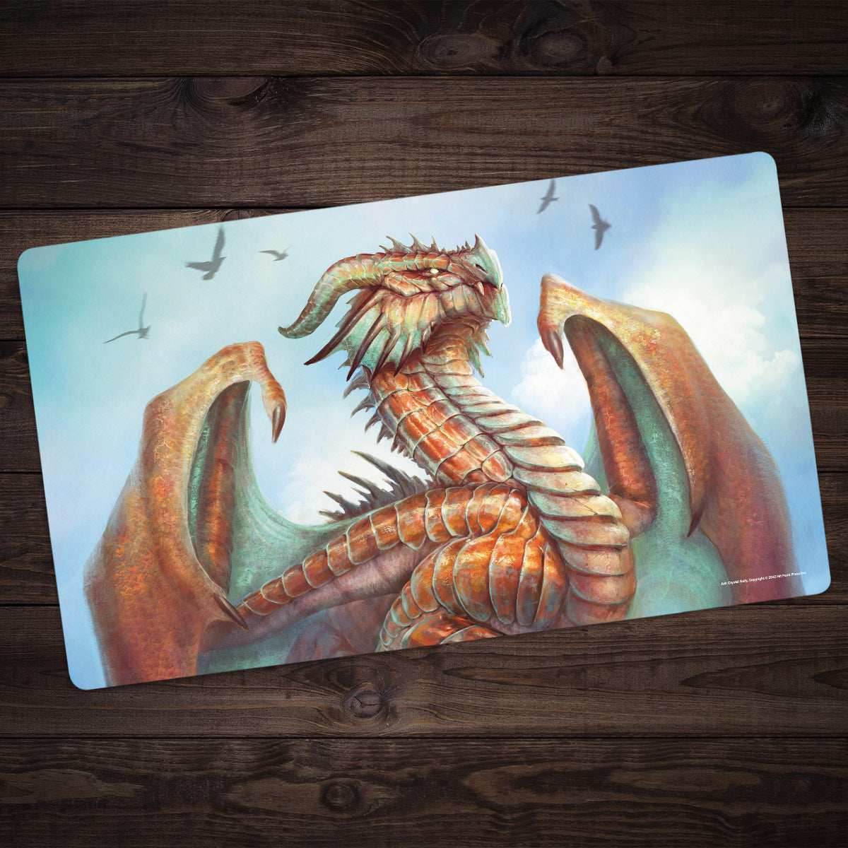 Adult Copper Dragon Playmat - Standard Playmat / Plain