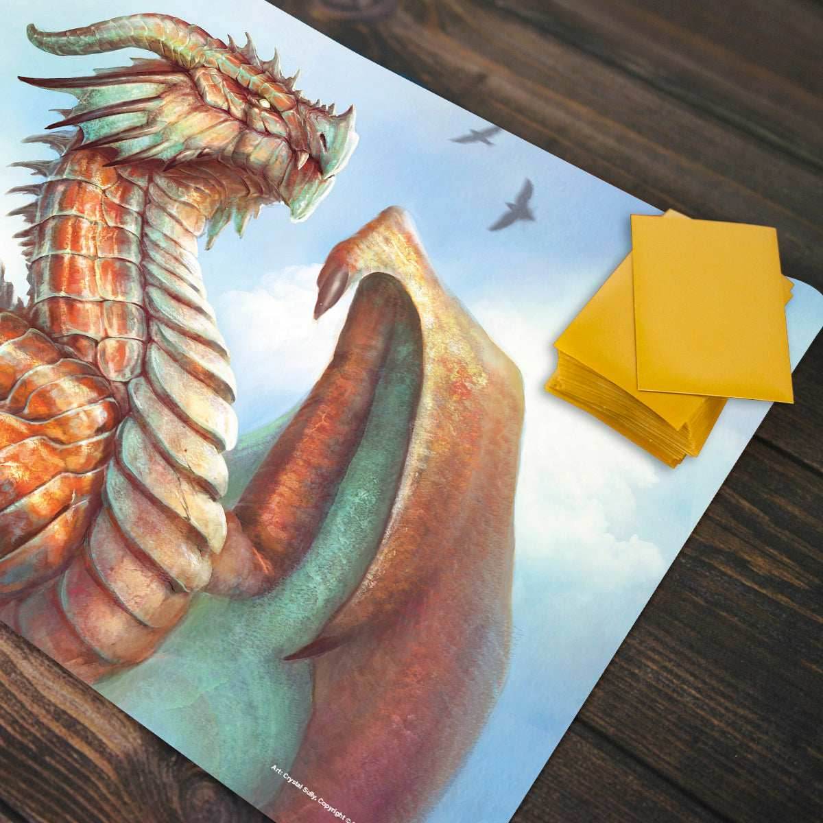 Adult Copper Dragon Playmat - Standard Playmat / Plain