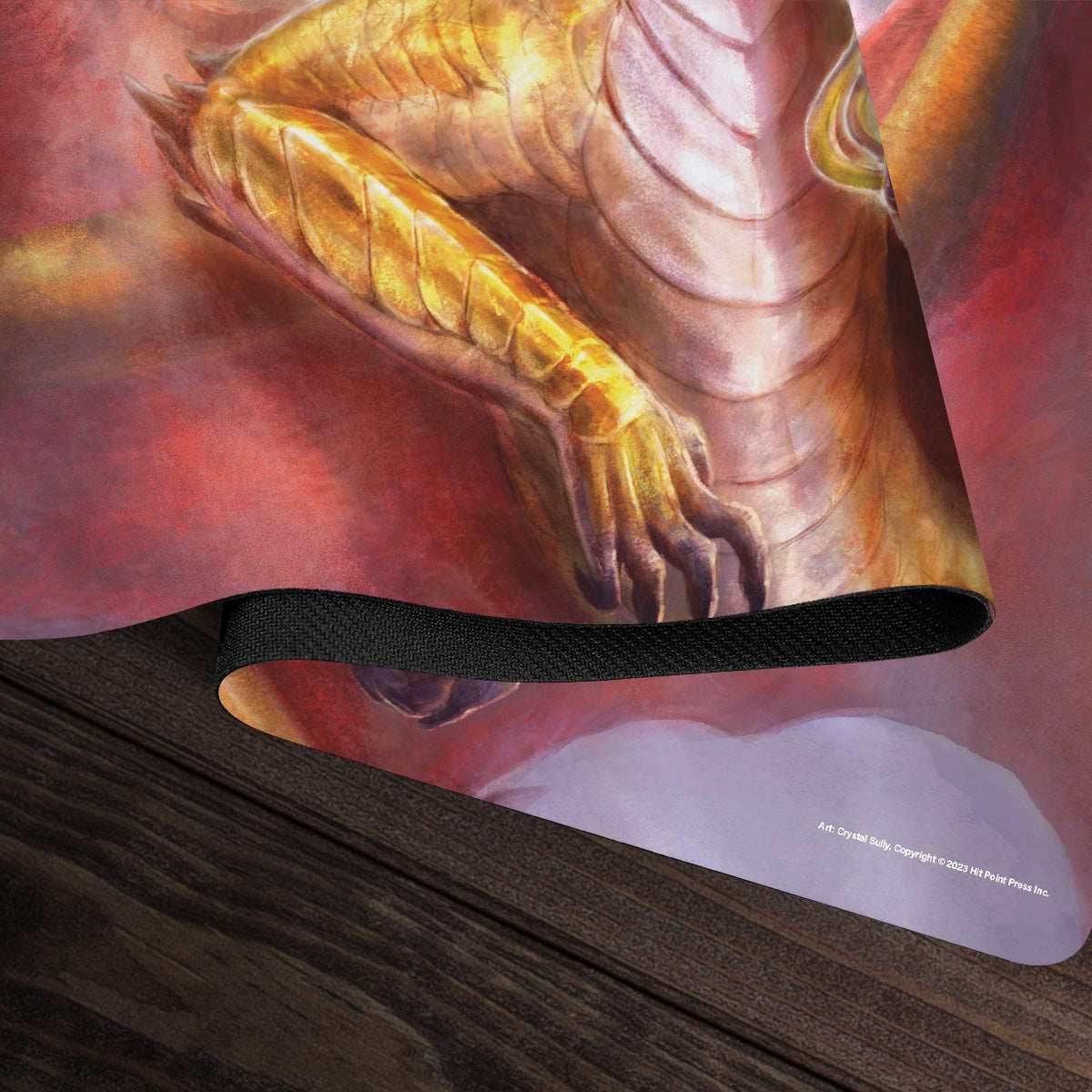 Adult Gold Dragon Playmat - Standard Playmat / Plain