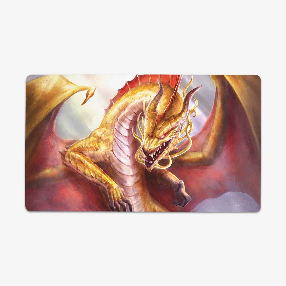 Adult Gold Dragon Playmat - Standard Playmat / Plain