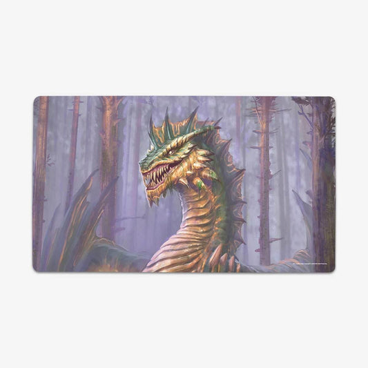 Adult Green Dragon Playmat - Standard Playmat / Plain