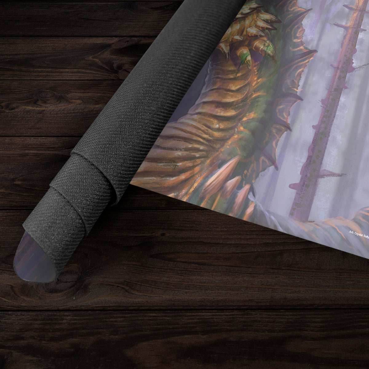 Adult Green Dragon Playmat - Standard Playmat / Plain