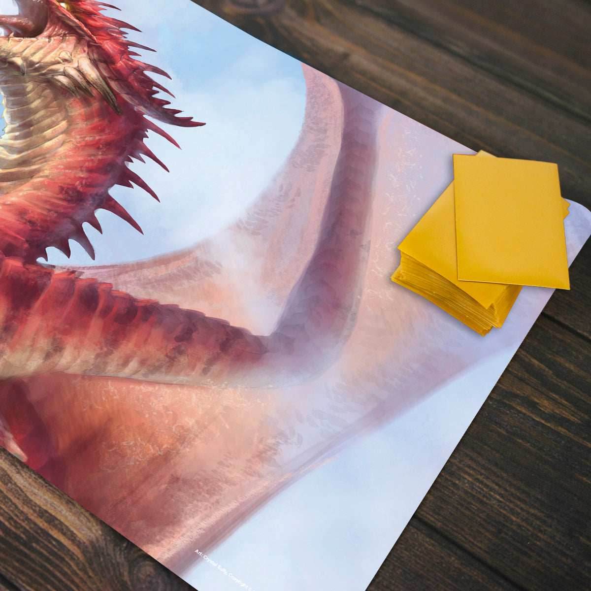 Adult Red Dragon Playmat - Standard Playmat / Plain