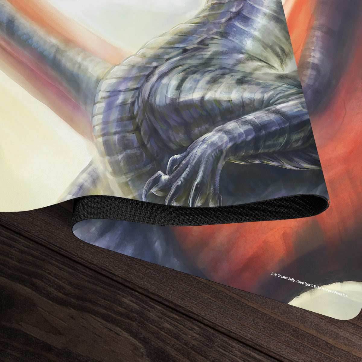 Adult Silver Dragon Playmat - Standard Playmat / Plain