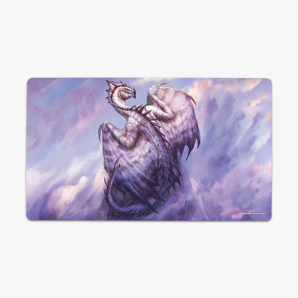 Adult White Dragon Playmat - Standard Playmat / Plain
