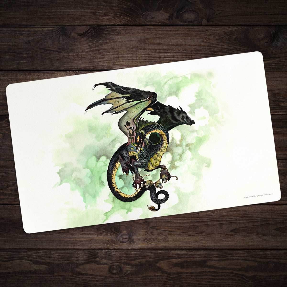 Young Black Dragon Playmat - Standard Playmat / Plain