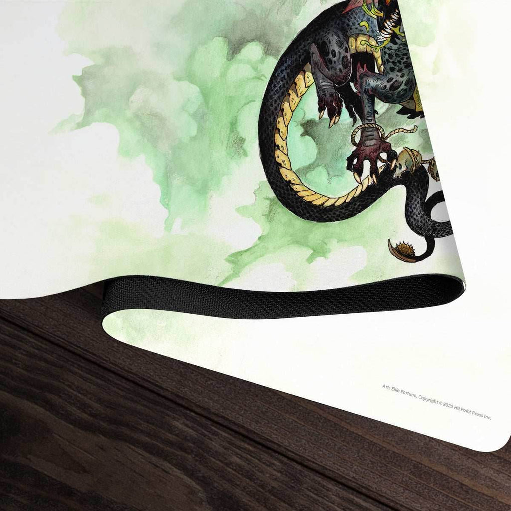 Young Black Dragon Playmat - Standard Playmat / Plain