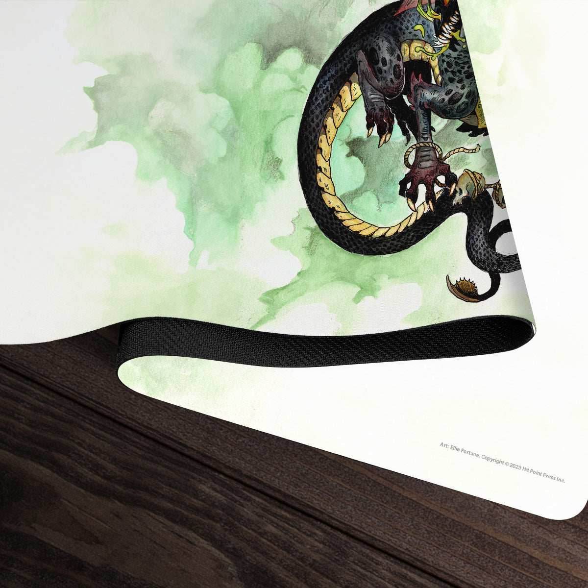 Young Black Dragon Playmat - Standard Playmat / Plain