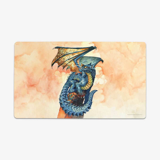 Young Blue Dragon Playmat - Standard Playmat / Plain