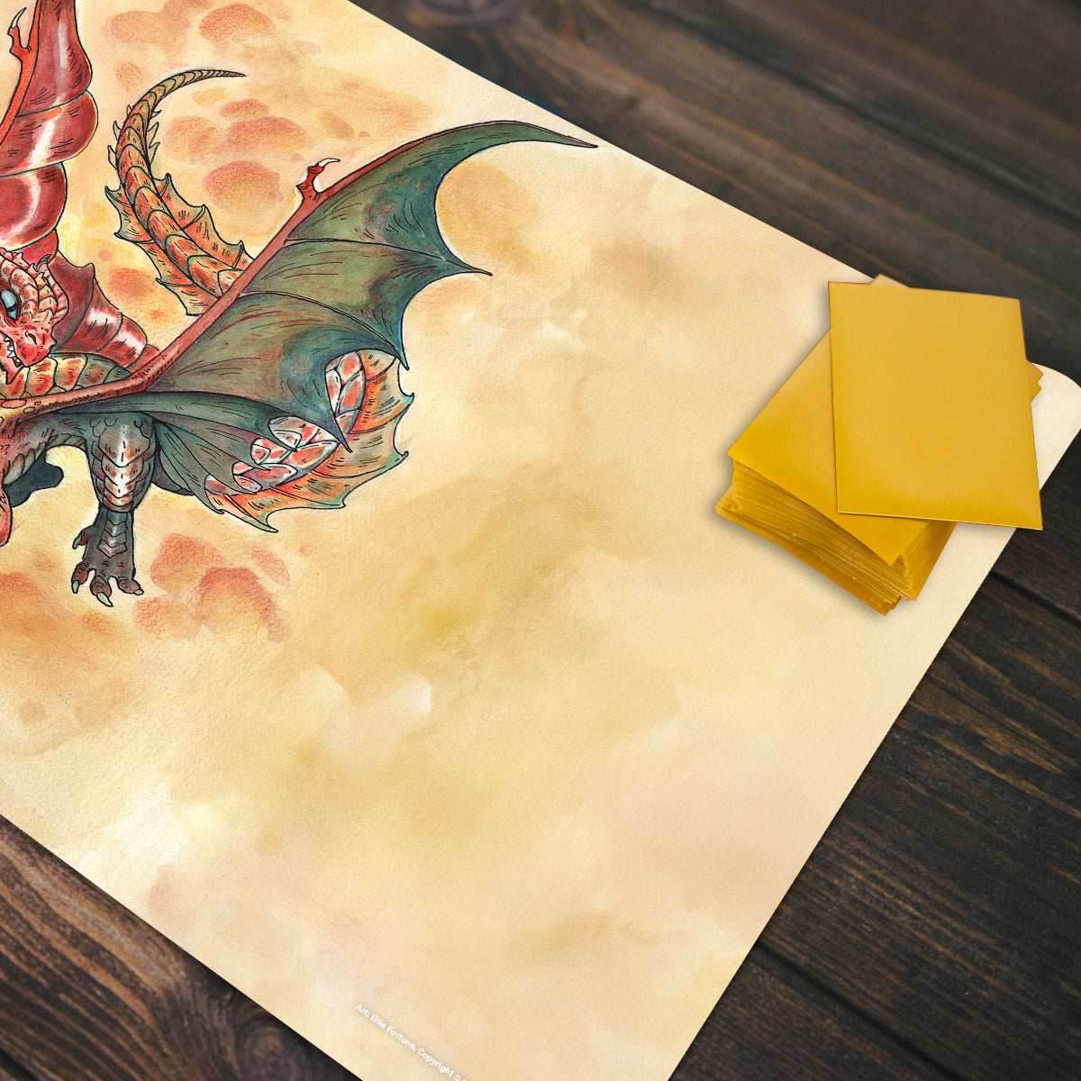Young Copper Dragon Playmat - Standard Playmat / Plain