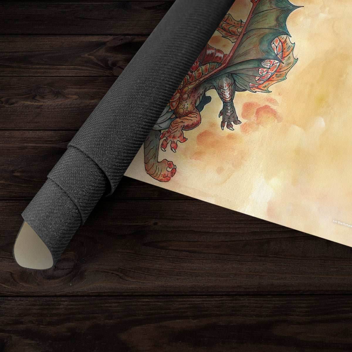 Young Copper Dragon Playmat - Standard Playmat / Plain