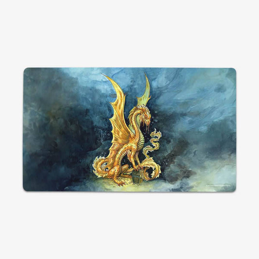 Young Gold Dragon Playmat - Standard Playmat / Plain