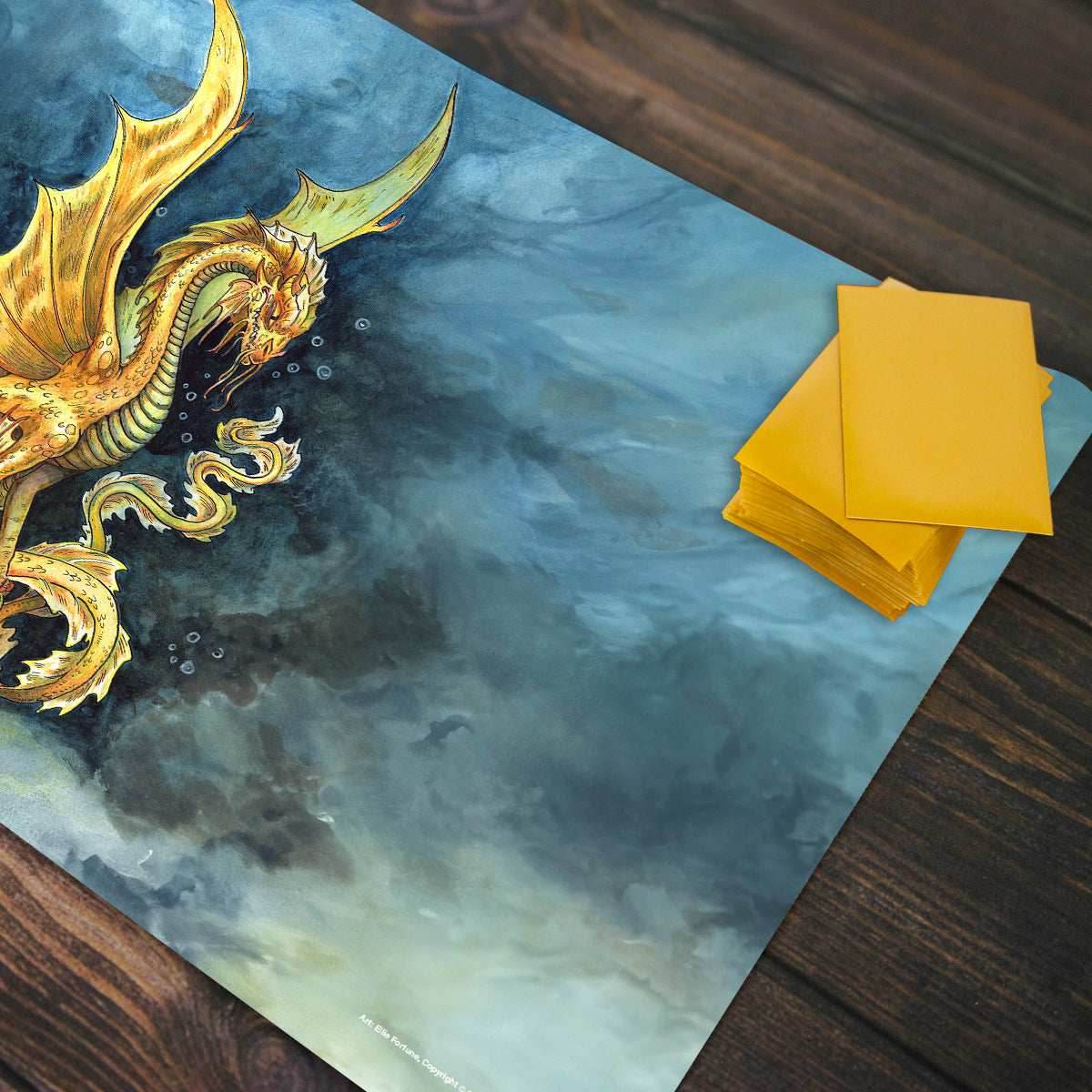 Young Gold Dragon Playmat - Standard Playmat / Plain