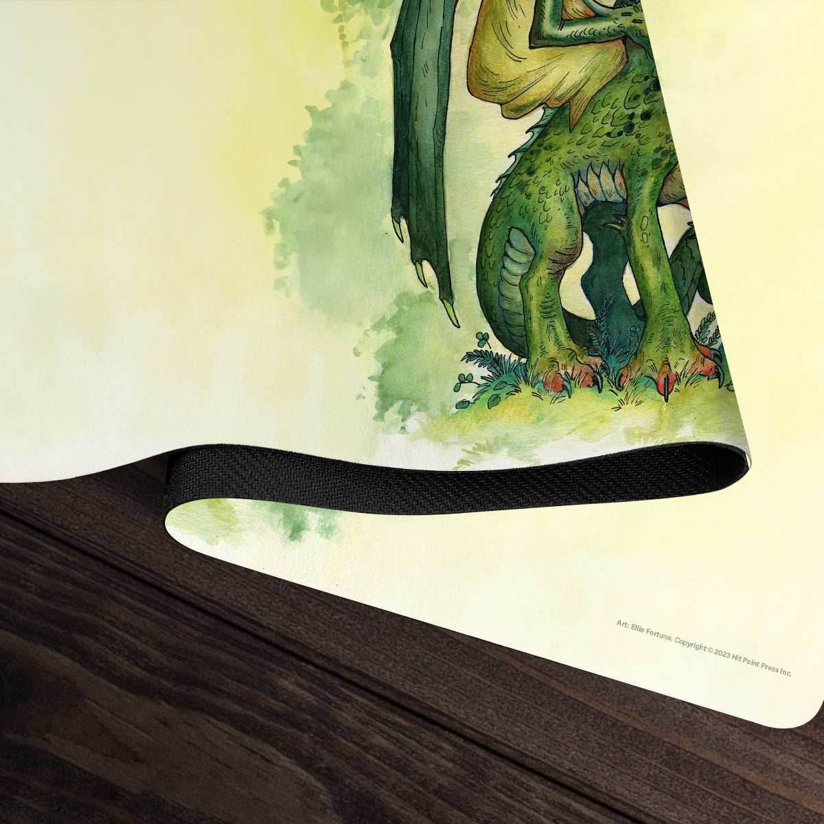 Young Green Dragon Playmat - Standard Playmat / Plain
