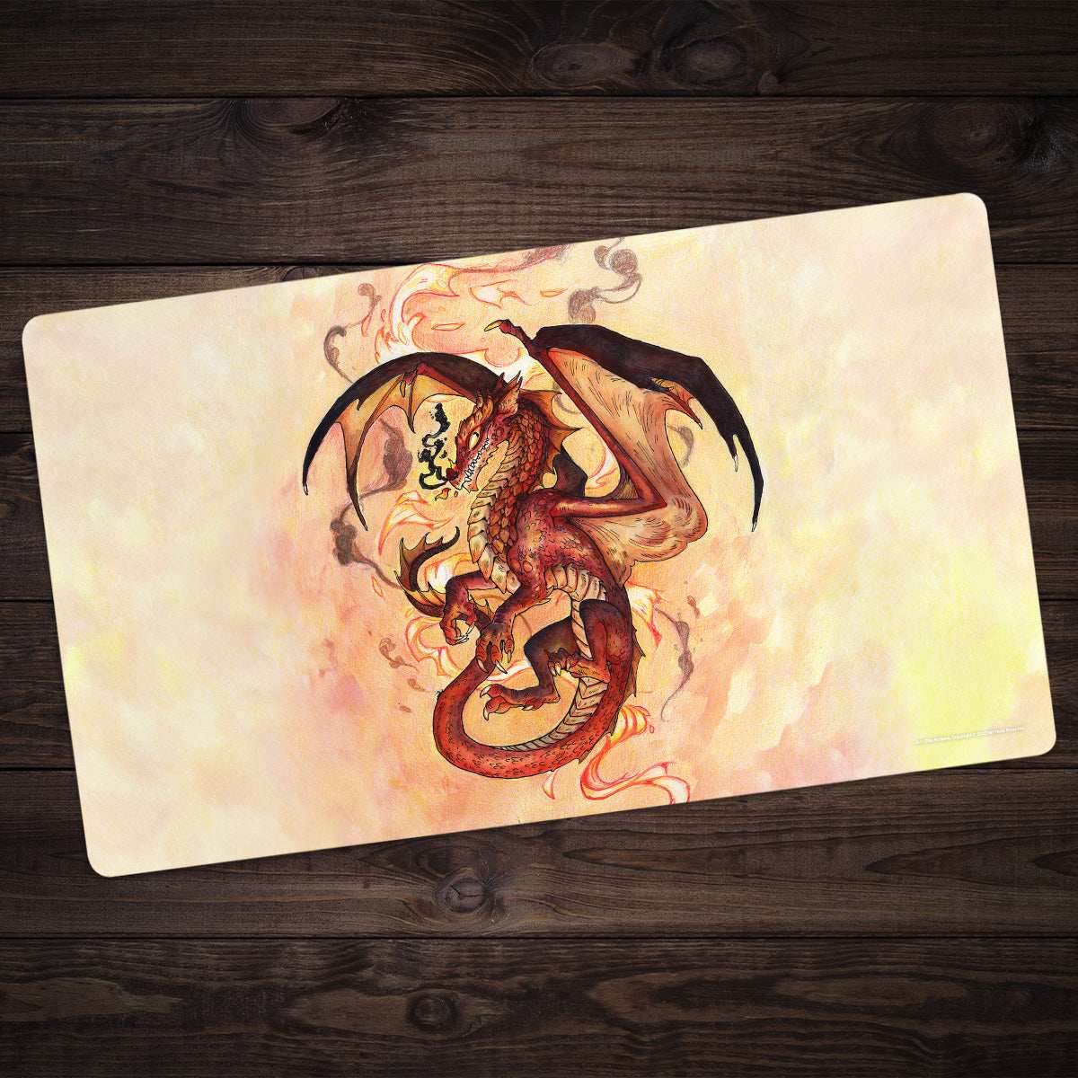 Young Red Dragon Playmat - Standard Playmat / Plain