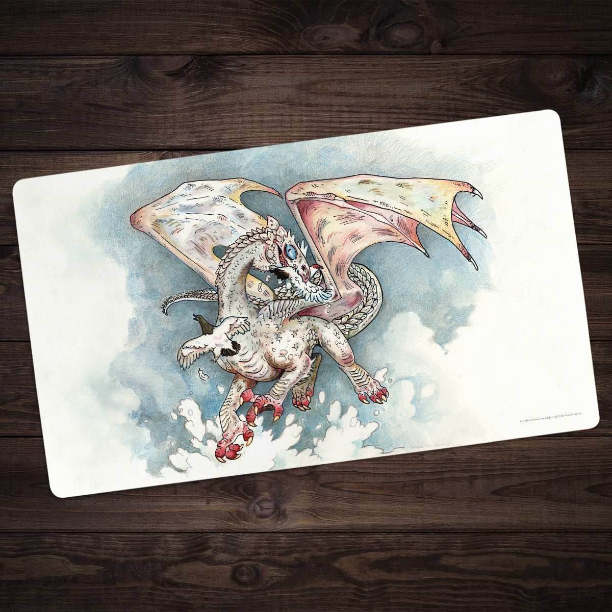Young White Dragon Playmat - Standard Playmat / Plain