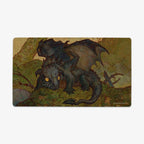 Black Wyrmling Dragon Playmat - Standard Playmat / Plain