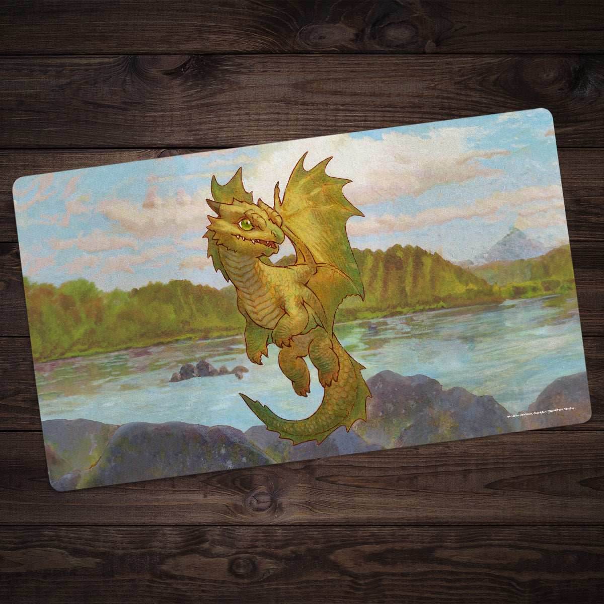 Bronze Wyrmling Dragon Playmat - Standard Playmat / Plain