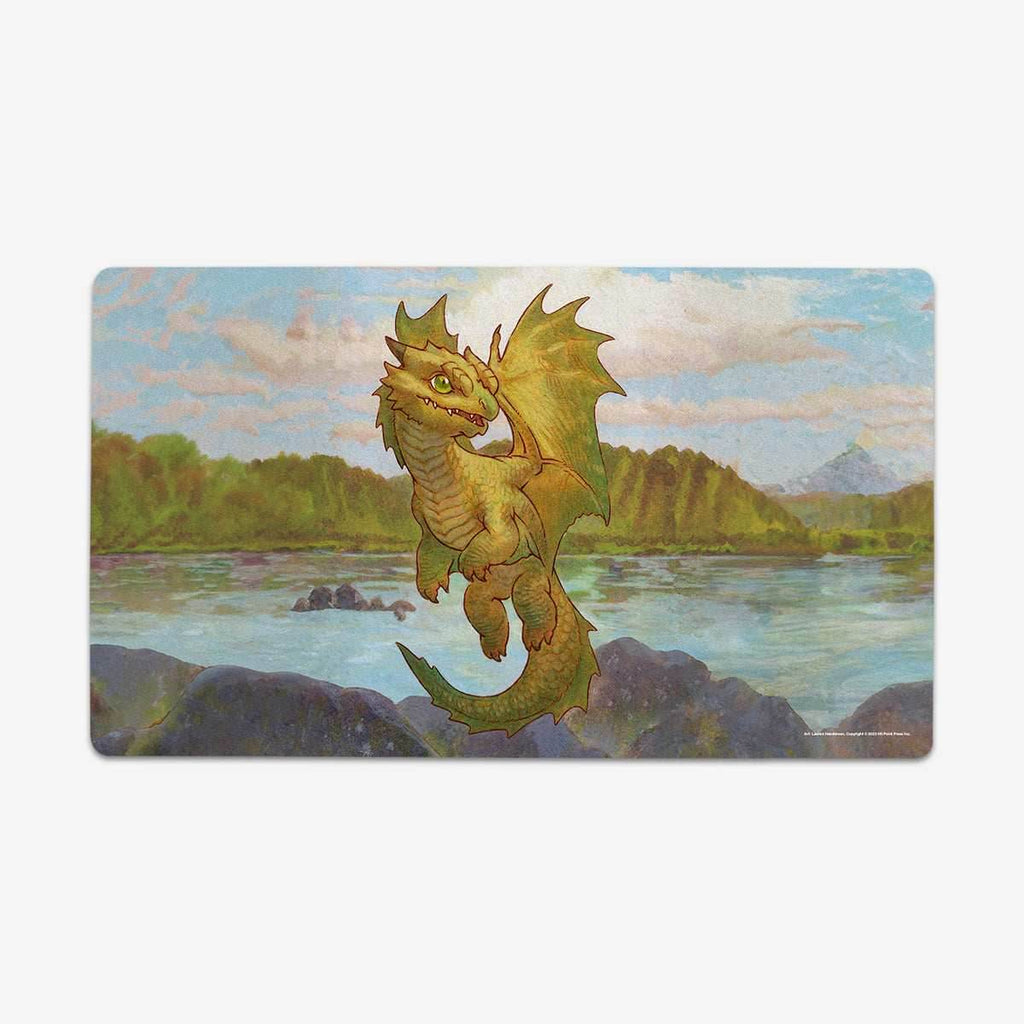 Bronze Wyrmling Dragon Playmat - Standard Playmat / Plain