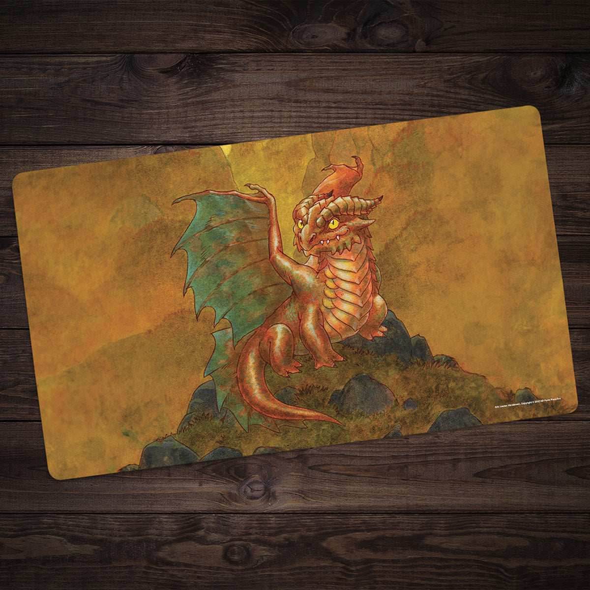 Copper Wyrmling Dragon Playmat - Standard Playmat / Plain