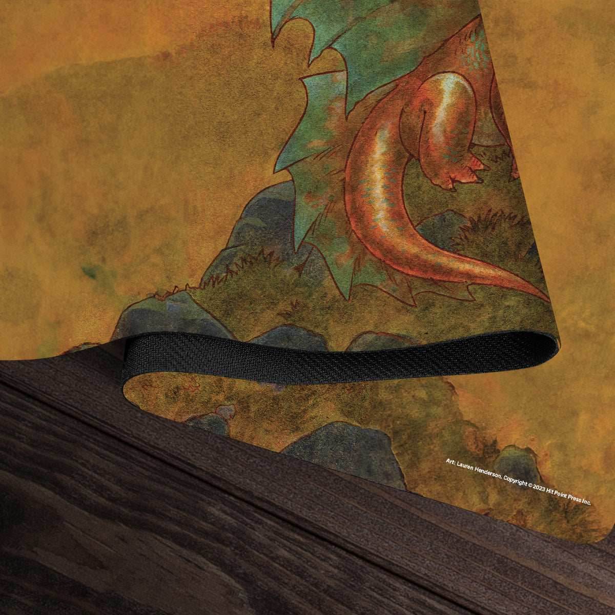 Copper Wyrmling Dragon Playmat - Standard Playmat / Plain