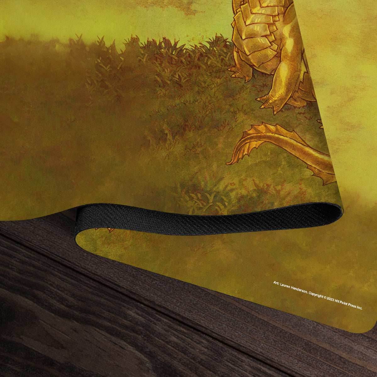 Gold Wyrmling Dragon Playmat - Standard Playmat / Plain