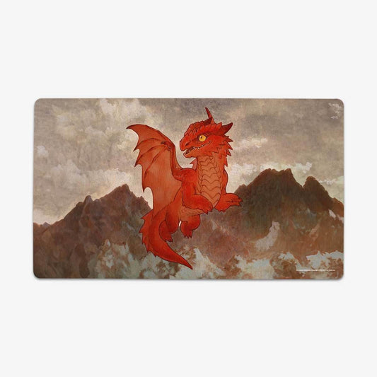 Red Wyrmling Dragon Playmat - Standard Playmat / Plain
