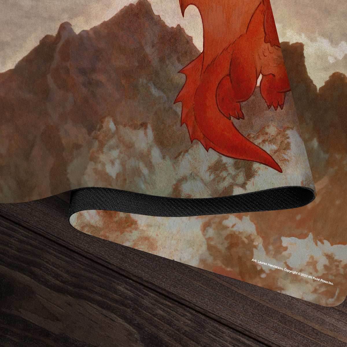 Red Wyrmling Dragon Playmat - Standard Playmat / Plain