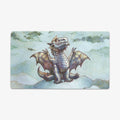 Silver Wyrmling Dragon Playmat - Standard Playmat / Plain