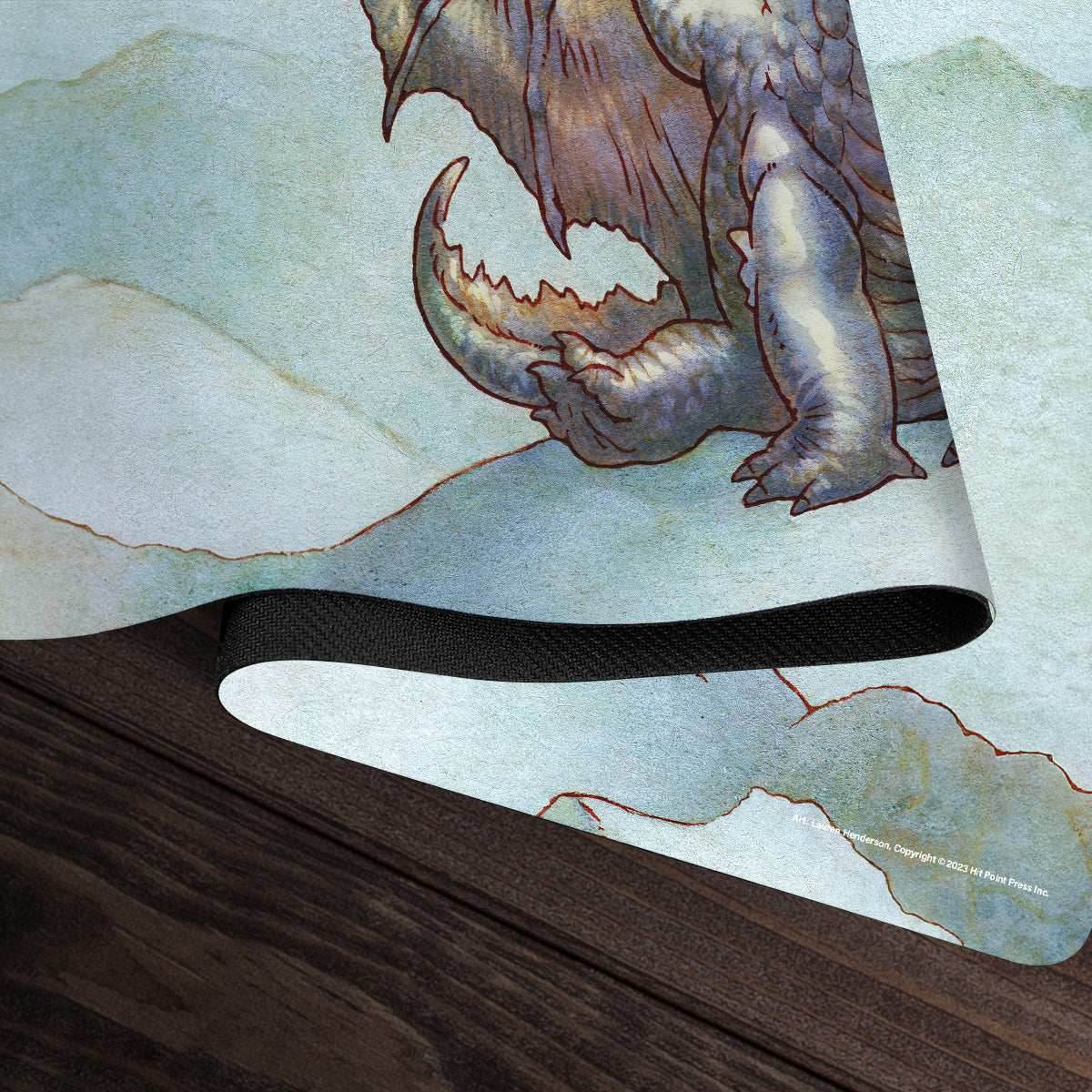 Silver Wyrmling Dragon Playmat - Standard Playmat / Plain