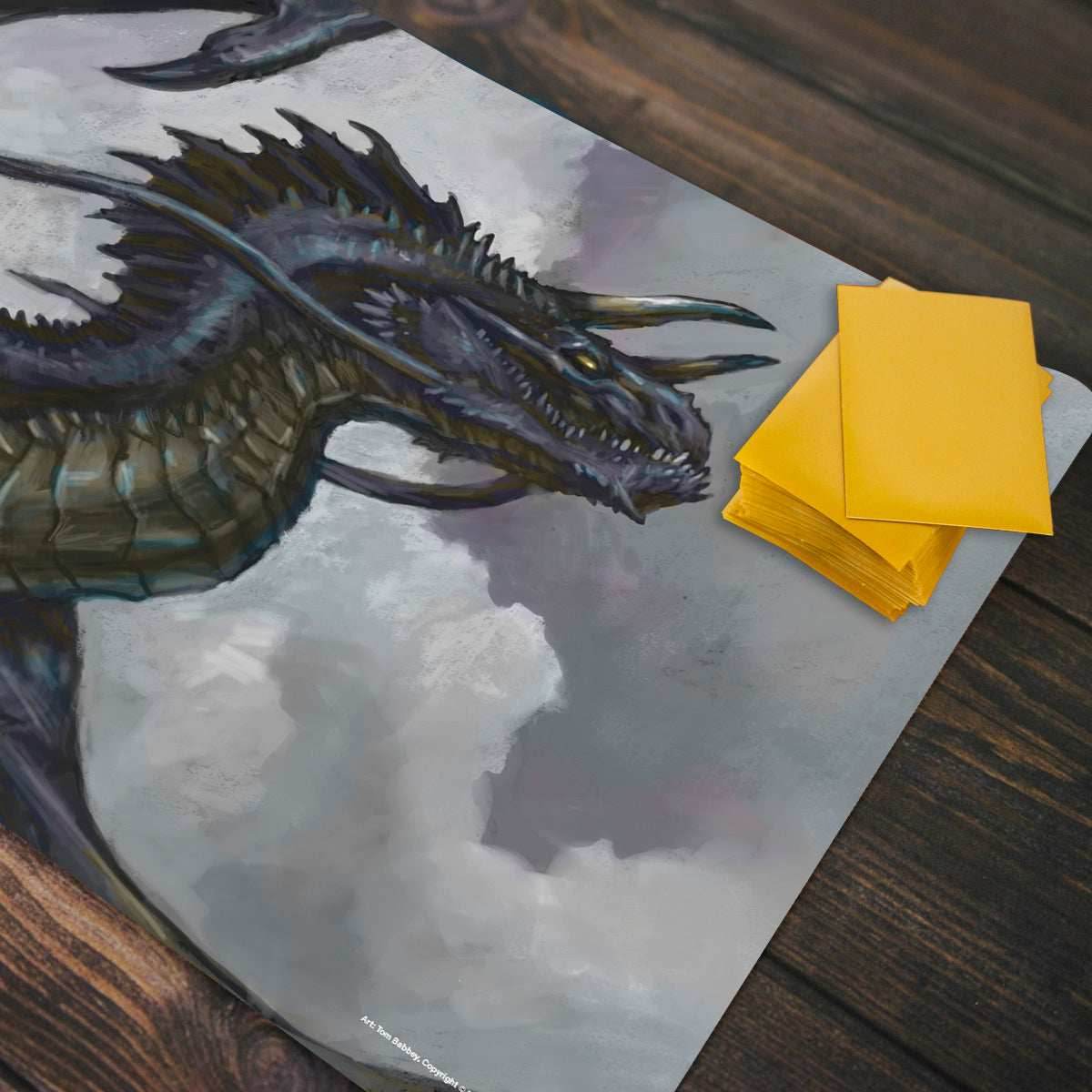 Ancient Black Dragon Playmat - Standard Playmat / Plain
