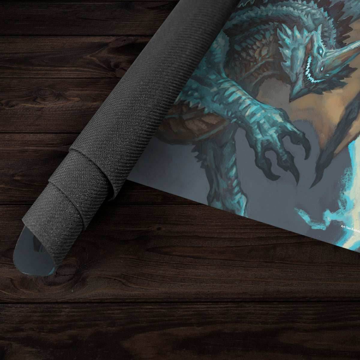 Ancient Blue Dragon Playmat - Standard Playmat / Plain