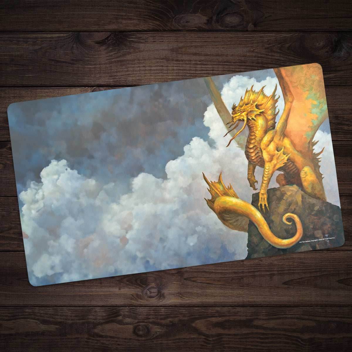 Ancient Gold Dragon Playmat - Standard Playmat / Plain