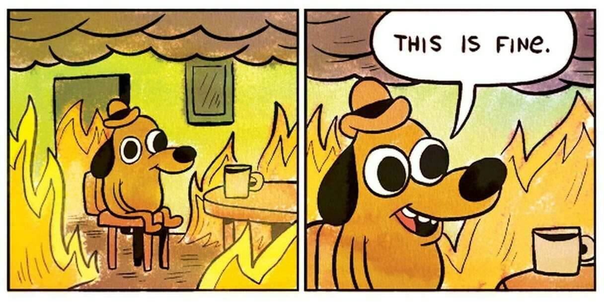 This is Fine: Iconic Edition Crew Socks - 