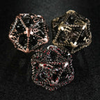3D Metal  Flying Dragon Hollow D20 Polyhedron Dice 40mm 20 Sided Dice