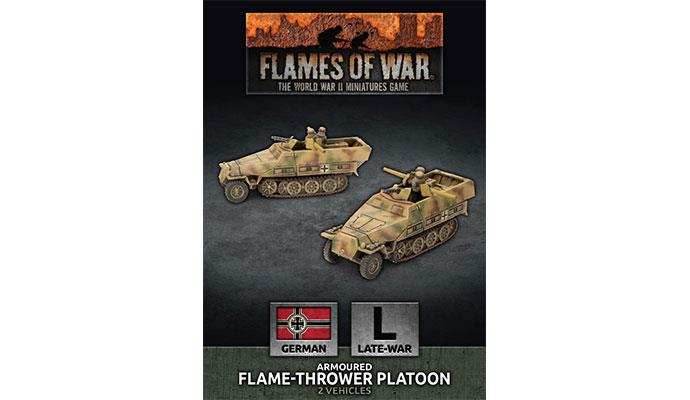 Flames of War: German SD KFZ 251 Flamethrower Platoon (Late War) - 